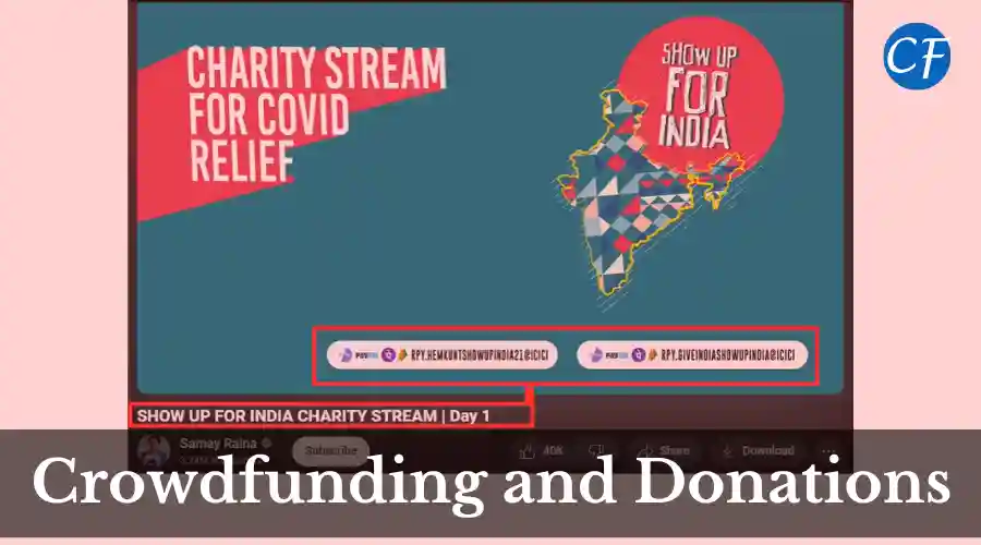 Crowdfunding and donation YouTube Money for 1 Lakh Views in India