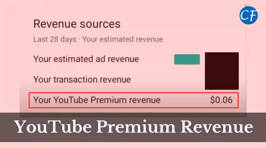 Youtube Premium Revenue methods of earning money from youtube